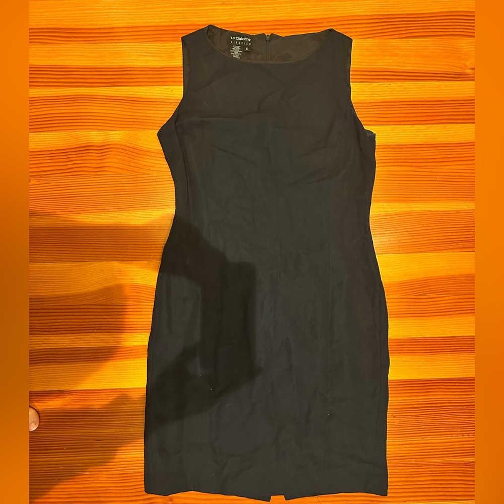 Navy Linen Sheath EUC